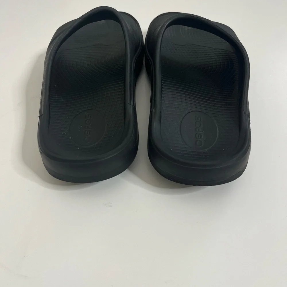 Oofos Ooahh Slides Black Size M 6 / W 8